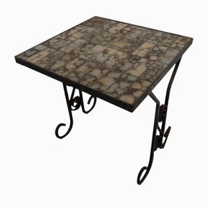 Vintage Side Table with Tiles, 1960s-PNJ-2020468