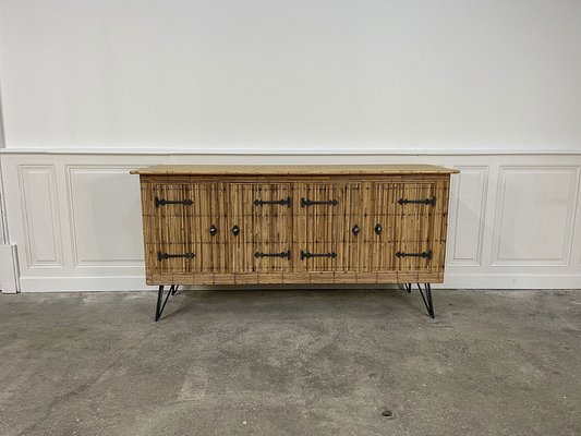 Vintage Sideboard attributed to Adrien Audoux & Frida Minet, 1960s-PB-1803092