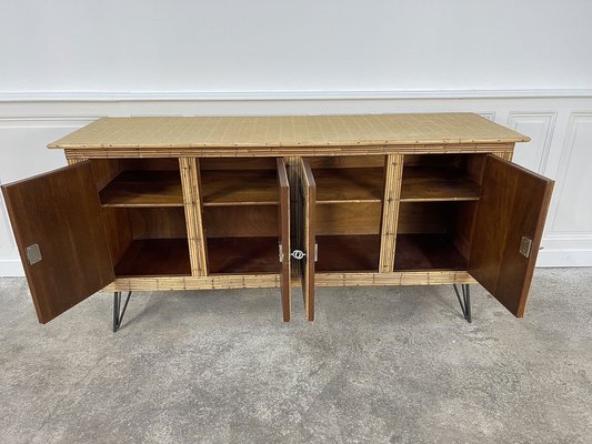 Vintage Sideboard attributed to Adrien Audoux & Frida Minet, 1960s-PB-1803092