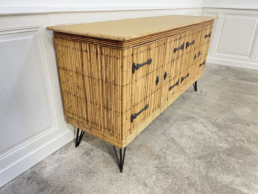 Vintage Sideboard attributed to Adrien Audoux & Frida Minet, 1960s-PB-1803092