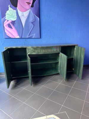 Vintage Sideboard in Green Wood Veneer, 1980s-VTK-2021883