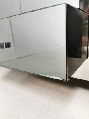 Vintage Sideboard in Steel & Glass by Michel Pigneres, 1970s-PRS-1421441