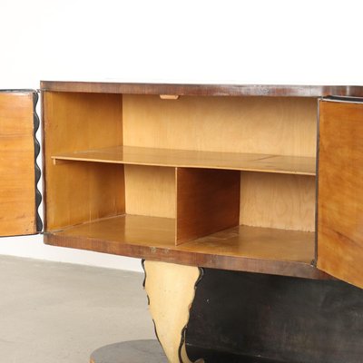 Vintage Sideboard in Walnut and Maple Veneer, 1940s-VMM-2023929