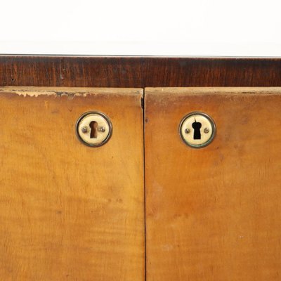 Vintage Sideboard in Walnut and Maple Veneer, 1940s-VMM-2023929