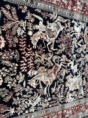 Vintage Silk Rug, 1980s-YMM-1743369