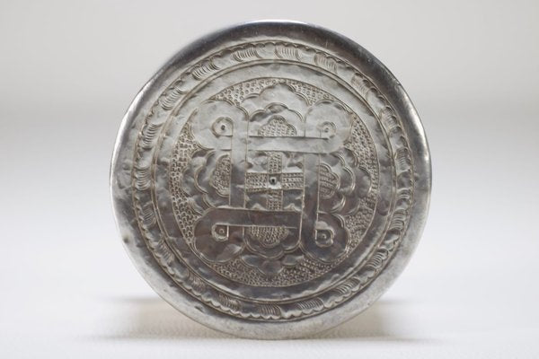 Vintage Silver Betel Box, 1890s-OWS-1817125