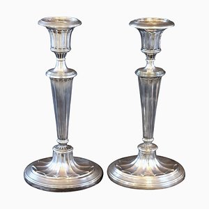 Vintage Silver Candlesticks, Set of 2-CXC-1229061