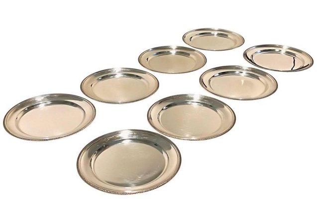 Vintage Silver Dishes, Set of 8-ZCI-752012