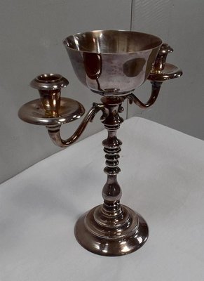 Vintage Silver-Plated Candleholders, Set of 2-RVK-716107