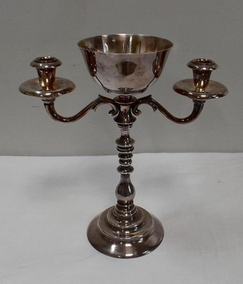 Vintage Silver-Plated Candleholders, Set of 2-RVK-716107