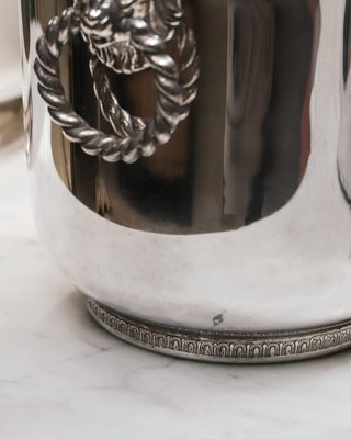 Vintage Silver Plated Lion Head Champagne Cooler and Ice Bucket, 1960s-YK-2024574