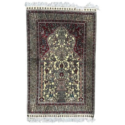 Vintage Sino Hereke Silk and Gold Rug-YMM-1061768