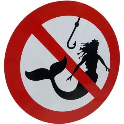 Vintage Sirene Fishing Prohibition Sign-TCS-2041265