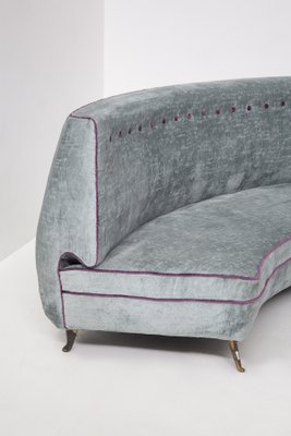 Vintage Sofa in Light Blue & Purple Velvet from Isa Bergamo-RCE-1285415