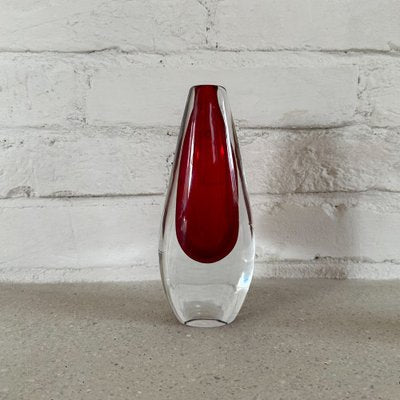 Vintage Sommerso Murano Glass Vase, 1960s-ITU-1805986