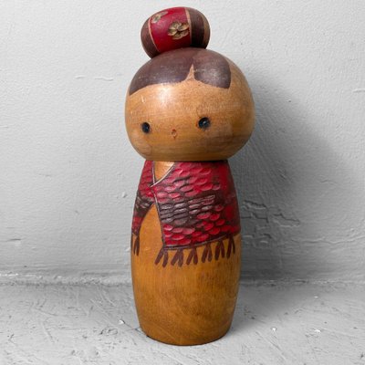 Vintage Sosaku Kokeshi by Hiroe Fukushima, Japan, 1975-DWL-1786500