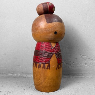 Vintage Sosaku Kokeshi by Hiroe Fukushima, Japan, 1975-DWL-1786500