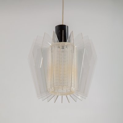 Vintage Space Age Acrylic Glass Pendant Lamps from Raak Amsterdam, 1960s, Set of 2-QVY-1796307