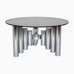 Vintage Space Age Chromed Tube Coffee Table, Manhattan, 1960s-NB-1189195