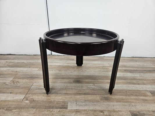 Vintage Space Age Dark Plastic Coffee Table by Dal Vera, 1970s-ZUW-2020076