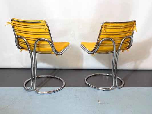 Vintage Space Age Dinner Table and Chairs in the style of Gastone Rinaldi, 1960s, Set of 5-OT-1426410