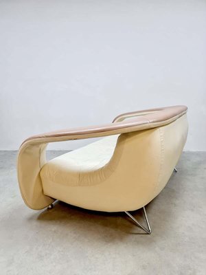 Vintage Space Age Leather Sofa, 1970s-BW-1706036