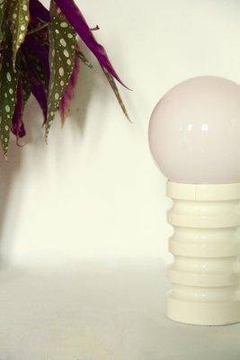 Vintage Space Age Pink and White Table Lamp, Italy, 1970s-HUY-1748897