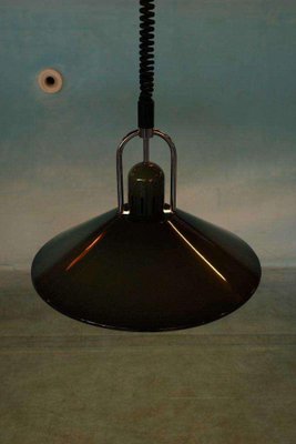 Vintage Space Age Swedish Hanging Lamp in Green, 1970s-HGA-2032007