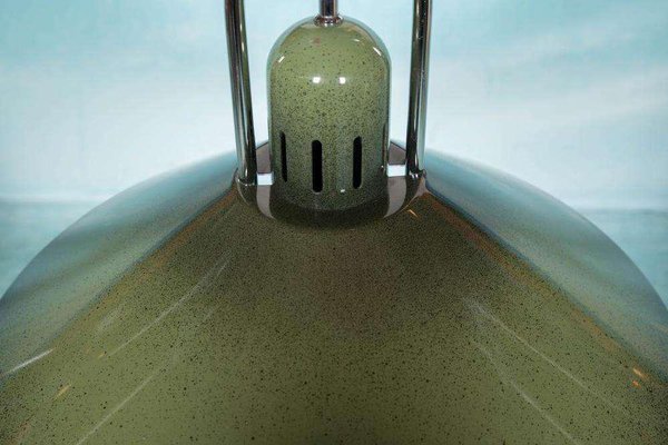 Vintage Space Age Swedish Hanging Lamp in Green, 1970s-HGA-2032007