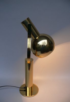 Vintage Space Age Table Lamp in Brass, 1970s-EY-1790952