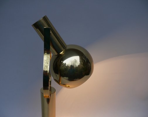 Vintage Space Age Table Lamp in Brass, 1970s-EY-1790952