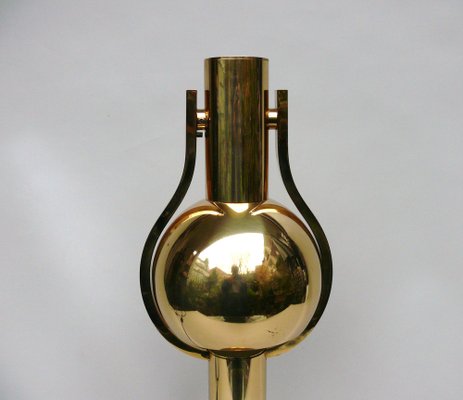 Vintage Space Age Table Lamp in Brass, 1970s-EY-1790952