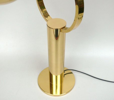 Vintage Space Age Table Lamp in Brass, 1970s-EY-1790952