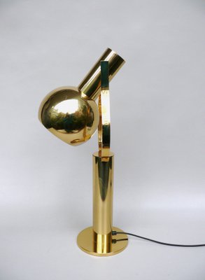 Vintage Space Age Table Lamp in Brass, 1970s-EY-1790952