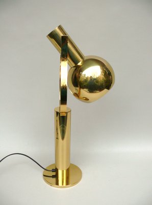 Vintage Space Age Table Lamp in Brass, 1970s-EY-1790952