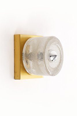 Vintage Space Cube Wall Lamp in Ice Glass from Peill & Putzler, 1960-EZZ-1803009