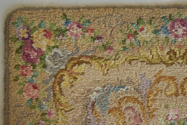 Vintage Spanish Hand Woven Rug-AOI-1304639