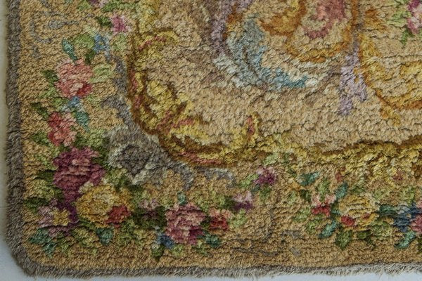 Vintage Spanish Hand Woven Rug-AOI-1304639