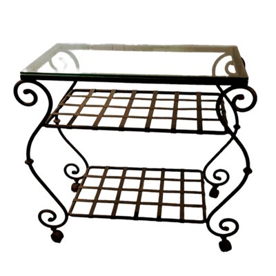 Vintage Spanish Iron Food & Drink Trolley-TCS-1250202