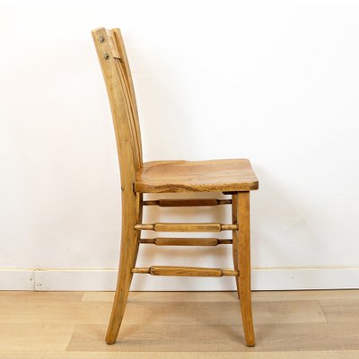 Vintage Spanish Office Chair in Oak, 1940s-CQZ-1746407