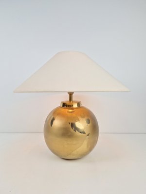 Vintage Sphere Brass Table Lamp by Louis Drimmer, France, 1970s-AXJ-1700539