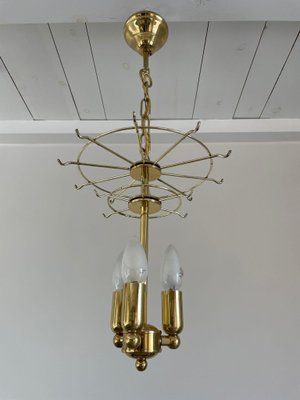 Vintage Spiral Glass Chandelier, 1970s-IRH-1372561