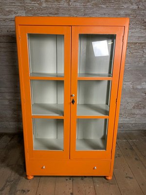 Vintage Spruce Showcase Cabinet-GUH-1774375