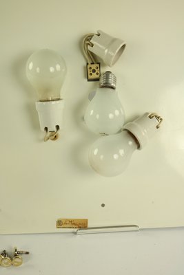 Vintage Square Ice Glass Flush Mount Ceiling Lamp from Müller & Zimmer, 1960s-FUP-658895