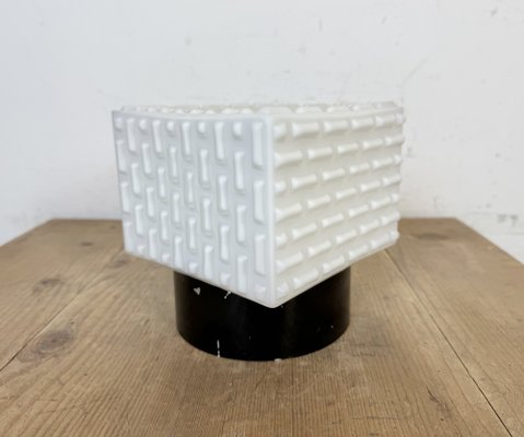 Vintage Square Milk Glass Wall Light, 1970s-CGF-2043846