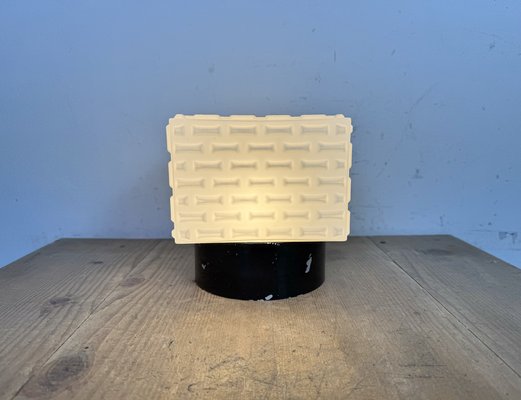 Vintage Square Milk Glass Wall Light, 1970s-CGF-2043846