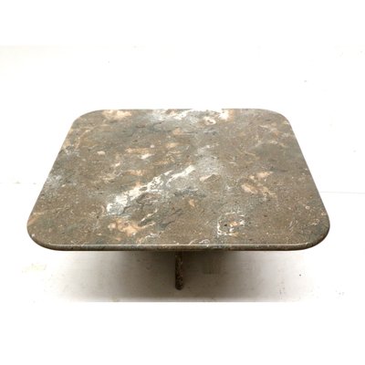 Vintage Square Natural Stone Coffee Table, 1980s-XID-2023397