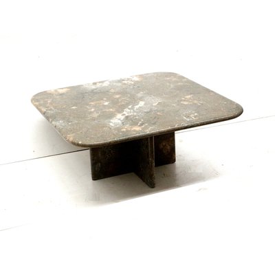 Vintage Square Natural Stone Coffee Table, 1980s-XID-2023397