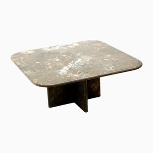 Vintage Square Natural Stone Coffee Table, 1980s-XID-2023397