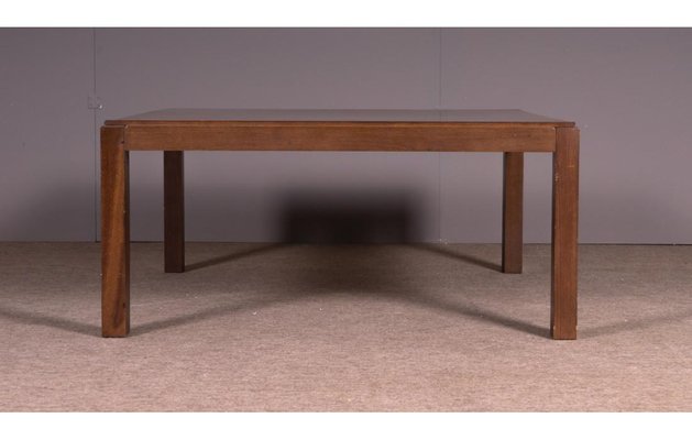 Vintage Square Walnut-Stained Coffee Table-SRP-1732807